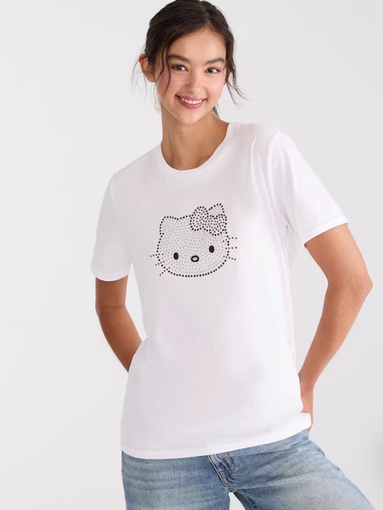 Hello Kitty Boyfriend Rhinestone Tee - Picture 5 of 5